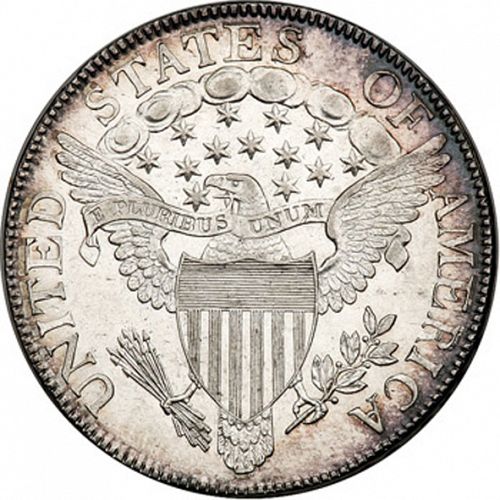 50 cent Reverse Image minted in UNITED STATES in 1806 (Draped Bust - Heraldic eagle reverse)  - The Coin Database