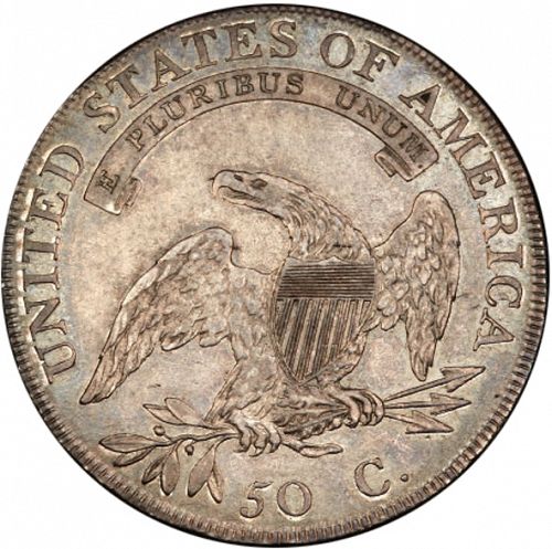 50 cent Reverse Image minted in UNITED STATES in 1807 (Liberty Cap)  - The Coin Database