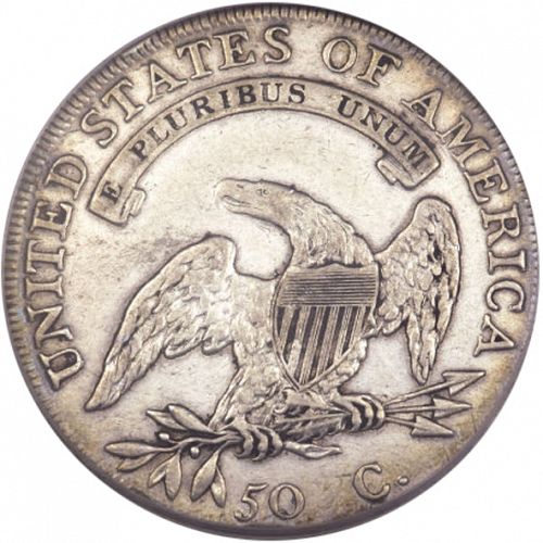 50 cent Reverse Image minted in UNITED STATES in 1808 (Liberty Cap)  - The Coin Database