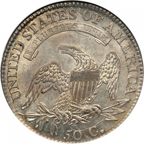 50 cent Reverse Image minted in UNITED STATES in 1813 (Liberty Cap)  - The Coin Database
