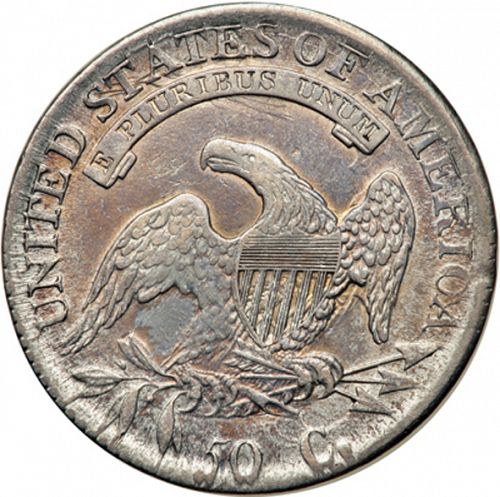 50 cent Reverse Image minted in UNITED STATES in 1814 (Liberty Cap)  - The Coin Database