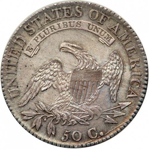 50 cent Reverse Image minted in UNITED STATES in 1817 (Liberty Cap)  - The Coin Database