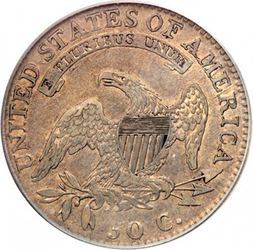50 cent Reverse Image minted in UNITED STATES in 1818 (Liberty Cap)  - The Coin Database