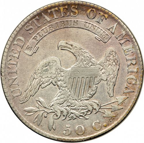 50 cent Reverse Image minted in UNITED STATES in 1820 (Liberty Cap)  - The Coin Database