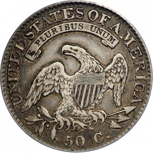 50 cent Reverse Image minted in UNITED STATES in 1823 (Liberty Cap)  - The Coin Database