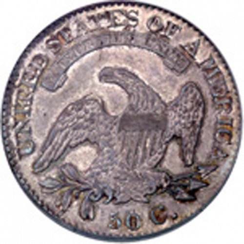 50 cent Reverse Image minted in UNITED STATES in 1825 (Liberty Cap)  - The Coin Database