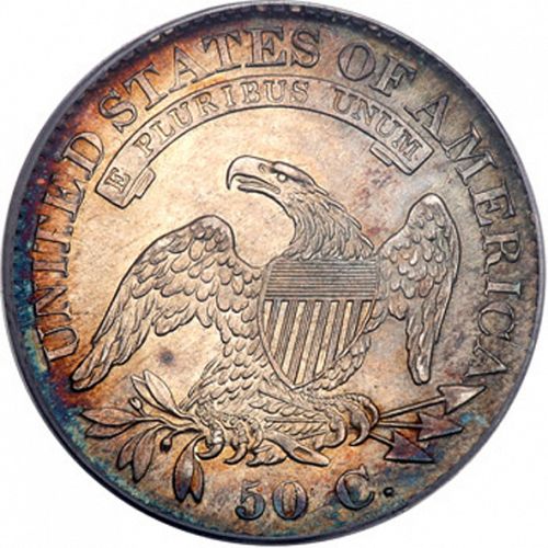 50 cent Reverse Image minted in UNITED STATES in 1826 (Liberty Cap)  - The Coin Database