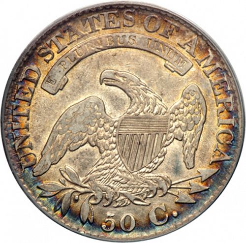 50 cent Reverse Image minted in UNITED STATES in 1827 (Liberty Cap)  - The Coin Database