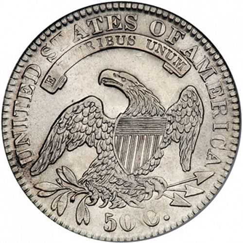 50 cent Reverse Image minted in UNITED STATES in 1831 (Liberty Cap)  - The Coin Database