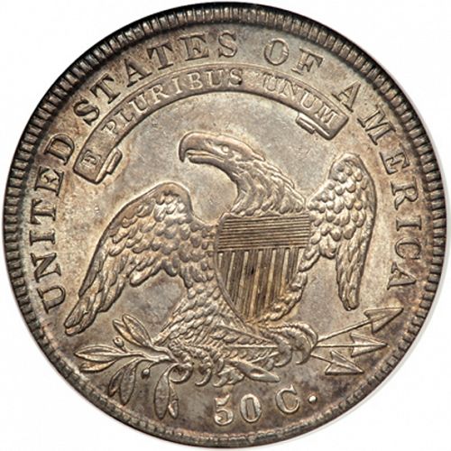 50 cent Reverse Image minted in UNITED STATES in 1836 (Liberty Cap)  - The Coin Database