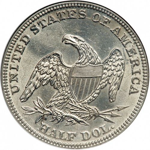 50 cent Reverse Image minted in UNITED STATES in 1839O (Liberty Cap - 