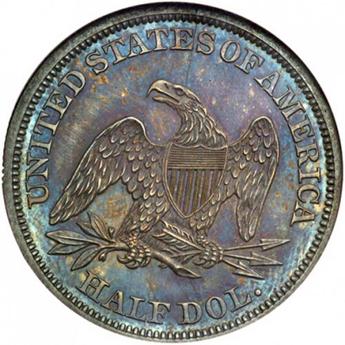 50 cent Reverse Image minted in UNITED STATES in 1843 (Seated Liberty)  - The Coin Database