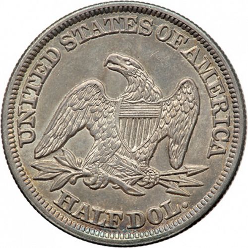50 cent Reverse Image minted in UNITED STATES in 1847 (Seated Liberty)  - The Coin Database