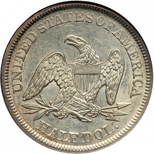 50 cent Reverse Image minted in UNITED STATES in 1851 (Seated Liberty)  - The Coin Database