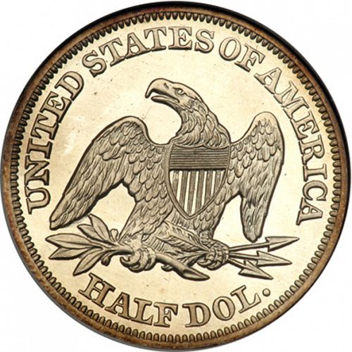 50 cent Reverse Image minted in UNITED STATES in 1856 (Seated Liberty - Arrows at date removed)  - The Coin Database
