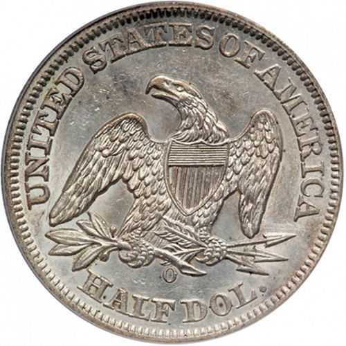 50 cent Reverse Image minted in UNITED STATES in 1859O (Seated Liberty - Arrows at date removed)  - The Coin Database