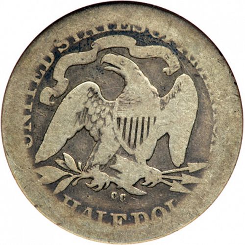 50 cent Reverse Image minted in UNITED STATES in 1878CC (Seated Liberty - Arrows at date removed)  - The Coin Database