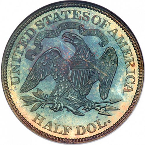 50 cent Reverse Image minted in UNITED STATES in 1879 (Seated Liberty - Arrows at date removed)  - The Coin Database