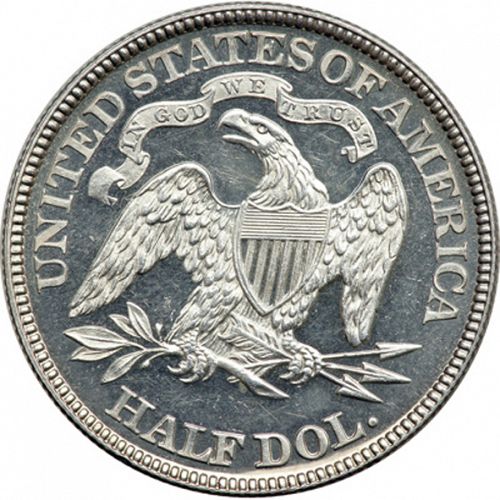 50 cent Reverse Image minted in UNITED STATES in 1882 (Seated Liberty - Arrows at date removed)  - The Coin Database