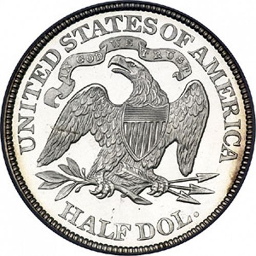 50 cent Reverse Image minted in UNITED STATES in 1890 (Seated Liberty - Arrows at date removed)  - The Coin Database