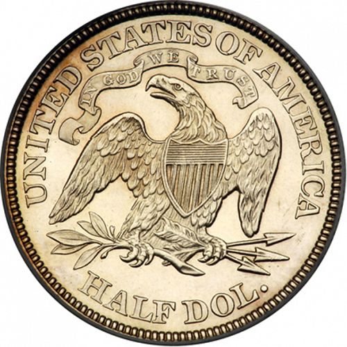 50 cent Reverse Image minted in UNITED STATES in 1891 (Seated Liberty - Arrows at date removed)  - The Coin Database
