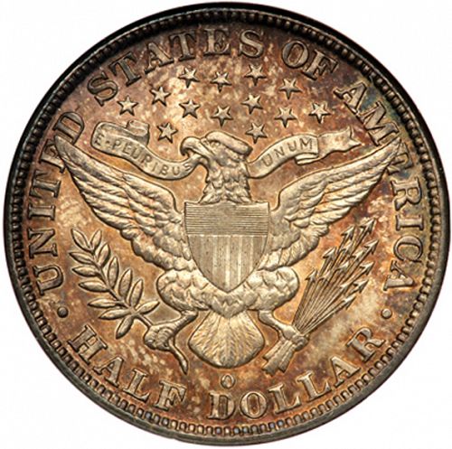 50 cent Reverse Image minted in UNITED STATES in 1892O (Barber)  - The Coin Database