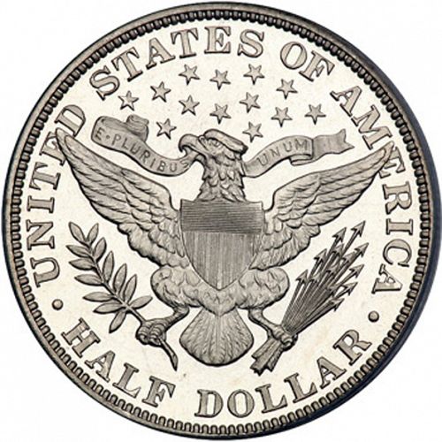 50 cent Reverse Image minted in UNITED STATES in 1893 (Barber)  - The Coin Database