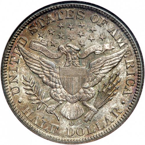 50 cent Reverse Image minted in UNITED STATES in 1894O (Barber)  - The Coin Database