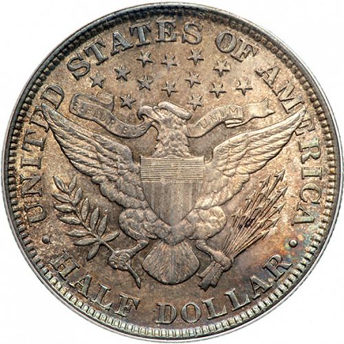 50 cent Reverse Image minted in UNITED STATES in 1899 (Barber)  - The Coin Database