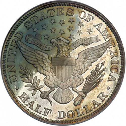 50 cent Reverse Image minted in UNITED STATES in 1900 (Barber)  - The Coin Database