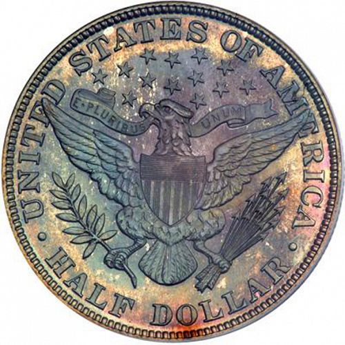 50 cent Reverse Image minted in UNITED STATES in 1904 (Barber)  - The Coin Database