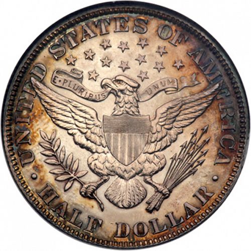 50 cent Reverse Image minted in UNITED STATES in 1905 (Barber)  - The Coin Database