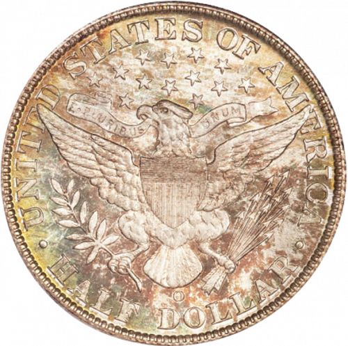 50 cent Reverse Image minted in UNITED STATES in 1906O (Barber)  - The Coin Database