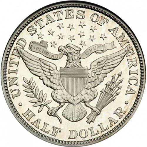 50 cent Reverse Image minted in UNITED STATES in 1911 (Barber)  - The Coin Database