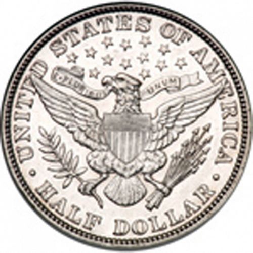 50 cent Reverse Image minted in UNITED STATES in 1913 (Barber)  - The Coin Database
