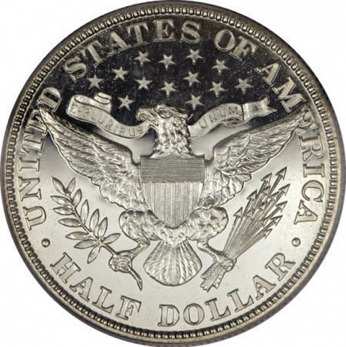 50 cent Reverse Image minted in UNITED STATES in 1914 (Barber)  - The Coin Database