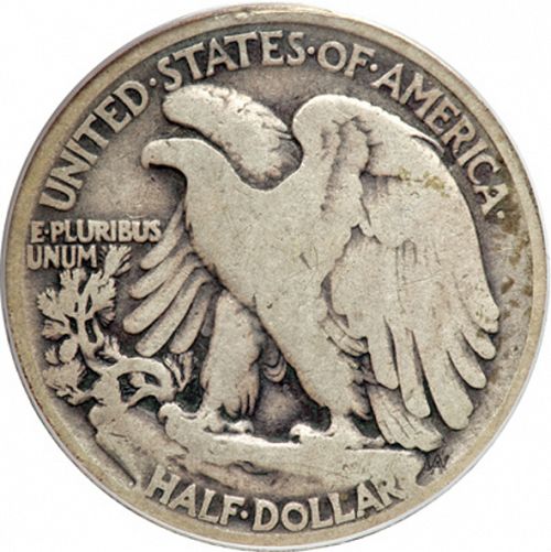 50 cent Reverse Image minted in UNITED STATES in 1921 (Walking Liberty - Mintmark on reverse)  - The Coin Database