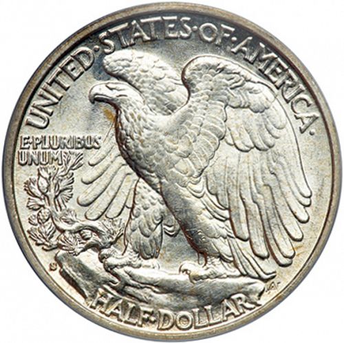 50 cent Reverse Image minted in UNITED STATES in 1928S (Walking Liberty - Mintmark on reverse)  - The Coin Database