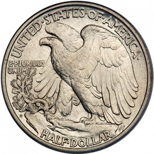 50 cent Reverse Image minted in UNITED STATES in 1929D (Walking Liberty - Mintmark on reverse)  - The Coin Database