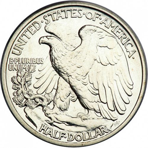 50 cent Reverse Image minted in UNITED STATES in 1936 (Walking Liberty - Mintmark on reverse)  - The Coin Database