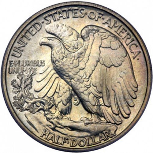 50 cent Reverse Image minted in UNITED STATES in 1941 (Walking Liberty - Mintmark on reverse)  - The Coin Database