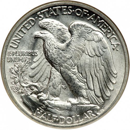 50 cent Reverse Image minted in UNITED STATES in 1944S (Walking Liberty - Mintmark on reverse)  - The Coin Database