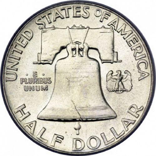 50 cent Reverse Image minted in UNITED STATES in 1948 (Franklin)  - The Coin Database