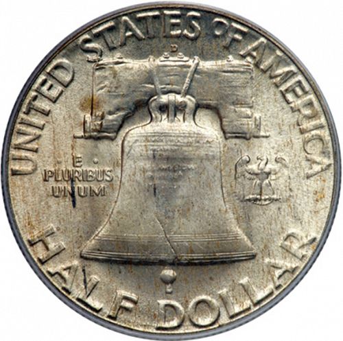50 cent Reverse Image minted in UNITED STATES in 1948D (Franklin)  - The Coin Database