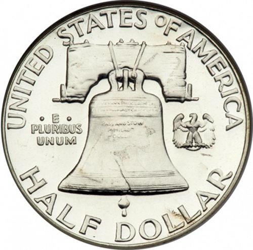 50 cent Reverse Image minted in UNITED STATES in 1950 (Franklin)  - The Coin Database