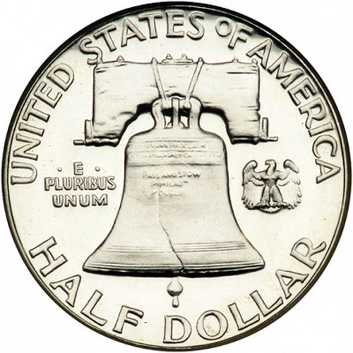 50 cent Reverse Image minted in UNITED STATES in 1951 (Franklin)  - The Coin Database