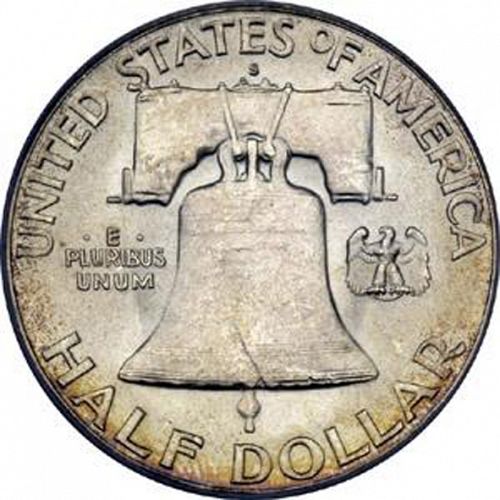 50 cent Reverse Image minted in UNITED STATES in 1951S (Franklin)  - The Coin Database