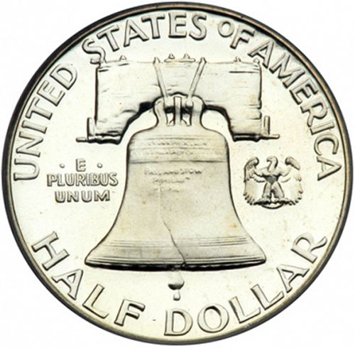 50 cent Reverse Image minted in UNITED STATES in 1953 (Franklin)  - The Coin Database