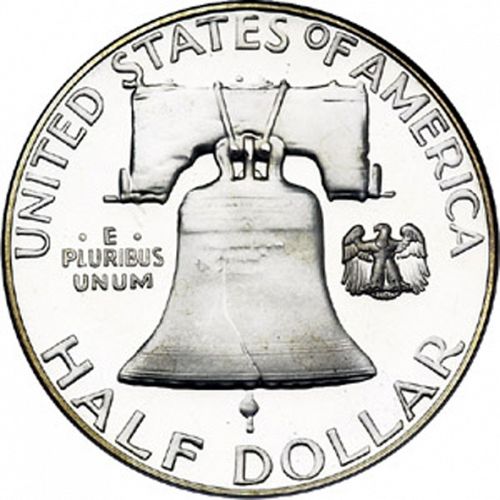50 cent Reverse Image minted in UNITED STATES in 1956 (Franklin)  - The Coin Database