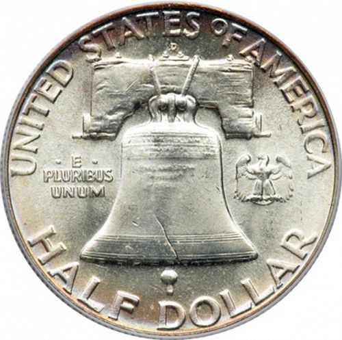 50 cent Reverse Image minted in UNITED STATES in 1960D (Franklin)  - The Coin Database